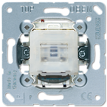 JUNG Мех Переключатель 1-клавишный возвратно-нажимной возм контрольной подсветки 506KOTU