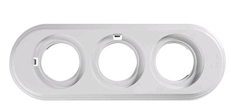 BIRONI Лизетта Пластик Белый Рамка 3-ая BF1-630-21