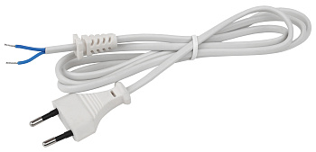 ЭРА Шнур сетевой с вилкой ЭРА UX-ШВВП-2x0,75-1,8m-W (втулка) 1,8м со втулкой ШВВП 2x0,75мм2 белый