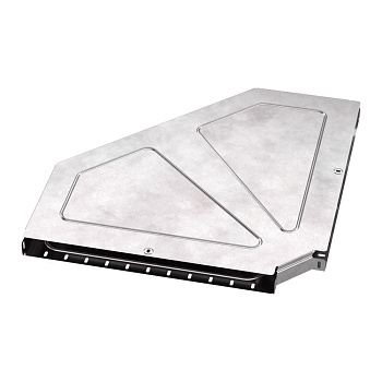 Промрукав Угол горизонтальный 90 градусов с крышкой Стандарт 600х50 PR16.0628