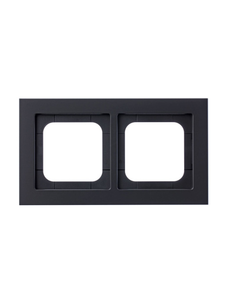 Купить ABB Axcent металл/матовый черный Рамка 2-постовая 2CKA001754A4709