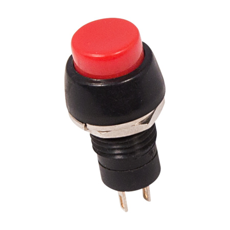 Выключатель-кнопка 250V 1А (2с) ON-OFF красная Micro Rexant 36-3070