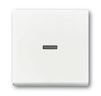 ABB Клавиша для механизма 1-клавишного выключателя, с прозрачной линзой, Future/Axcent/Carat/Династия, альп. белый 2CKA001751A3151
