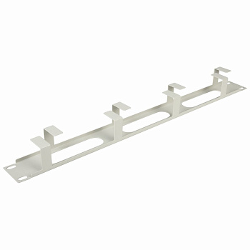 Горизонтальный кабельный органайзер 1U, металл Rexant 04-2642