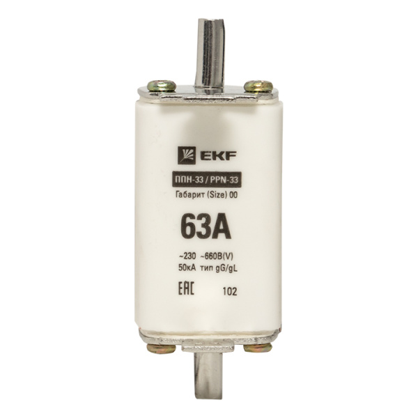 Купить EKF PROxima Плавкая вставка ППН-33 160/ 63А габарит 00