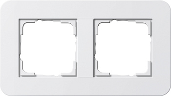 Gira E3 Белый глянцевый Рамка 2-ая 0212410