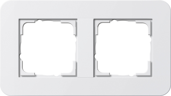 Gira E3 Белый глянцевый Рамка 2-ая 0212410