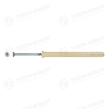 Tech-Krep Дюбель-гвоздь 6K80 пот. манжета (нейлон) (200 шт) - ведро 102112