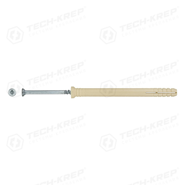 Tech-Krep Дюбель-гвоздь 6K80 пот. манжета (нейлон) (200 шт) - ведро 102112