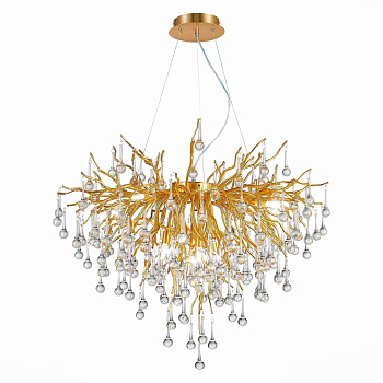 ST LUCE  SL1651.203.09 Люстра подвесная Золотистый/Золотистый G9 9*5W ST LUCE  SL1651.203.09 Люстра подвесная Золотистый/Золотистый G9 9*5W