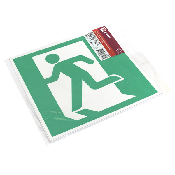 Купить EKF PROxima Знак "Выход здесь" (левосторонний) 200х200мм