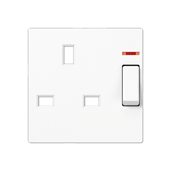 JUNG розетка British standart, c выключателем, защита от детей A3171KOWW