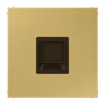 JUNG Плата (фиксация защёлкиванием) для одного модуля металл латунь Classic ME1969-15WEC