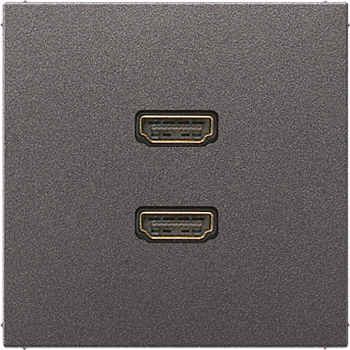 JUNG 2 x HDMI, антрацит MAAL1133AN