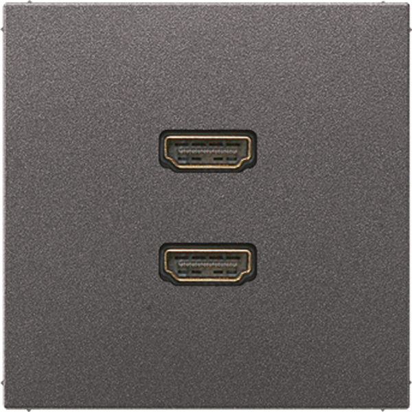 JUNG 2 x HDMI, антрацит MAAL1133AN