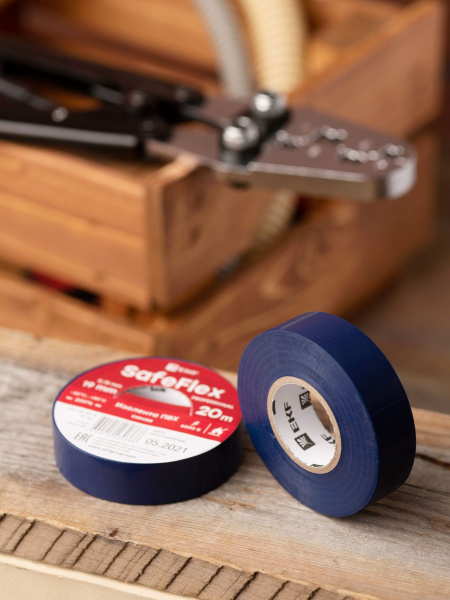 Купить EKF PROxima Изолента ПВХ синяя 19мм 20м серии SafeFlex