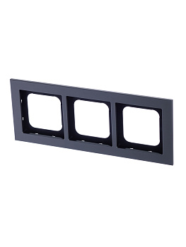 ABB Axcent металл/платина Рамка 3-постовая 2CKA001754A4690