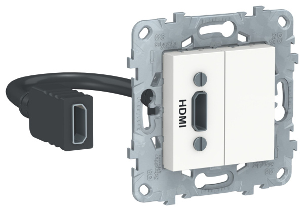 Купить SE Unica New Бел Розетка HDMI NU543018