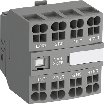 ABB Блок контактный дополнительный CA4-22NK (2НО+2НЗ) с втычными клеммами для реле NF22EK…NF40EK 1SBN010146R1222