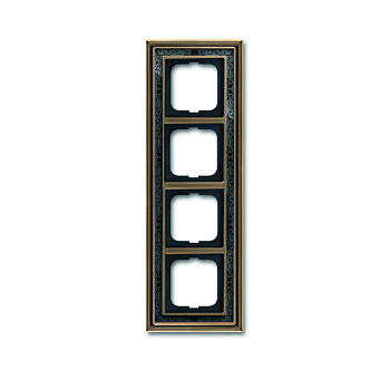 ABB BJE Династия Античная латунь/Черная роспись Рамка 4-ая 2CKA001754A4598