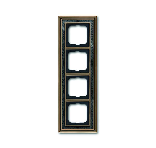 ABB BJE Династия Античная латунь/Черная роспись Рамка 4-ая 2CKA001754A4598