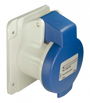 SE PratiKa Розетка скрытой установки, прямолинейная, винтовой зажим, 32А 2P+E IP44 220В PKF32G423