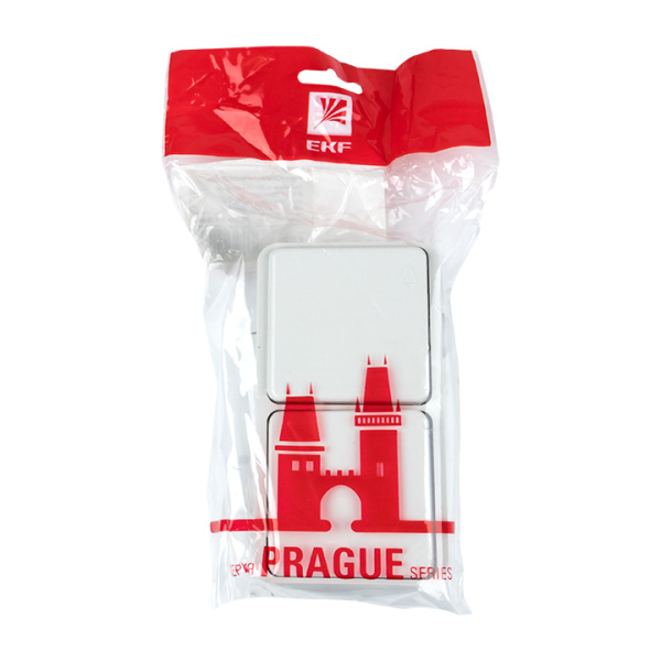 Купить EKF PROxima Блок розетка-выключатель 1-кл. 16А с/з с крышкой IP44 белая Прага EKRV16-050-10-440