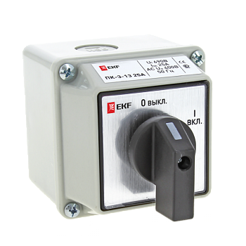 EKF PROxima Переключатель кулачковый ПК-3-13 16А 3P "ВКЛ-ВЫКЛ" IP54