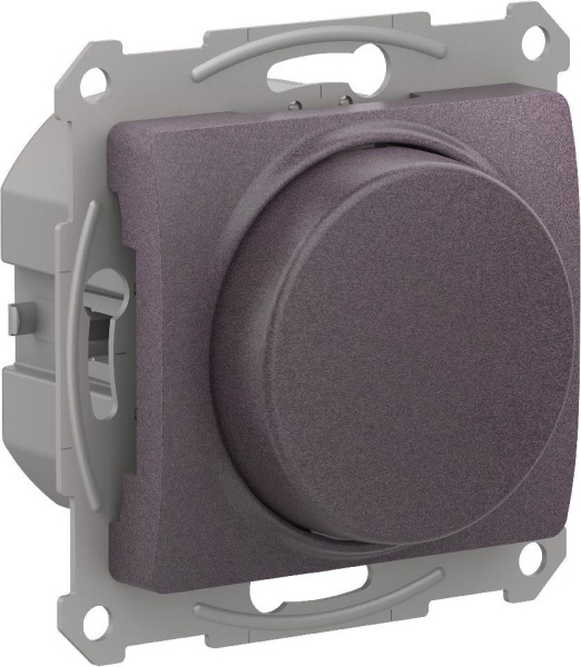 SE Glossa Сиреневый туман Светорегулятор (диммер) повор-нажим, LED, RC, 400Вт, мех. GSL001423