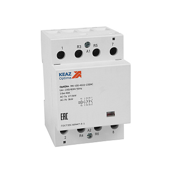 КЭАЗ Контактор модульный OptiDin MK-100-4011-230AC