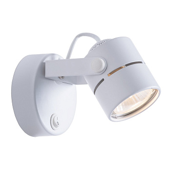 Arte Lamp MIZARСветильник настенный галоген A1311AP-1WH