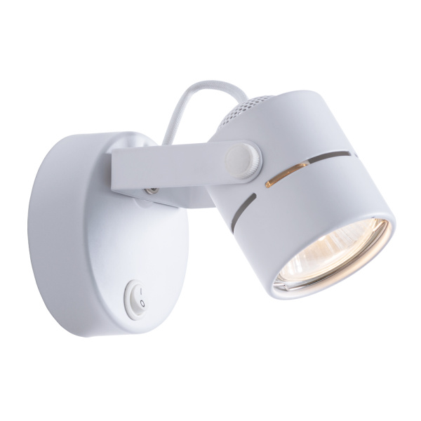 Arte Lamp MIZARСветильник настенный галоген A1311AP-1WH