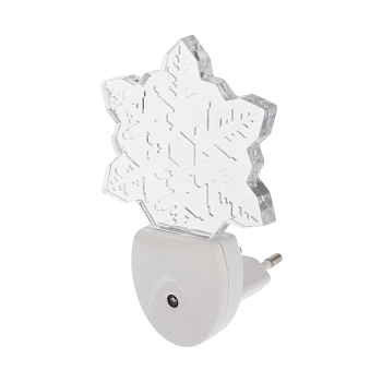 Ночник светодиодный СНЕЖИНКА ХАМЕЛЕОН (питание от сети AC 230 В/50 Гц) Rexant 75-0317