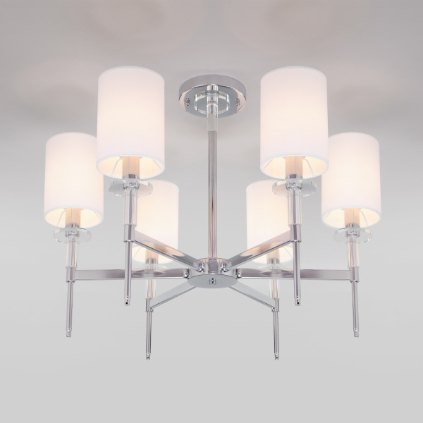 Купить Eurosvet Классическая люстра с абажурами 60132/6 хром a057582