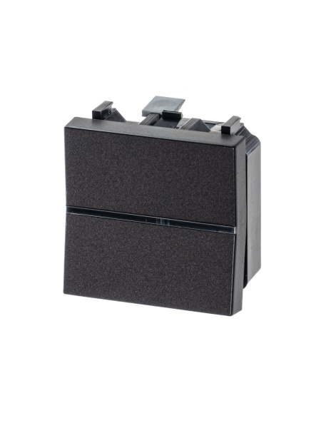 ABB NIE Zenit Антрацит Выключатель 1-клавишный 2 мод 2CLA220100N1801