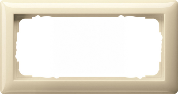 Gira Standard 55 Крем глянц Рамка 2-ая без перегородки 100201