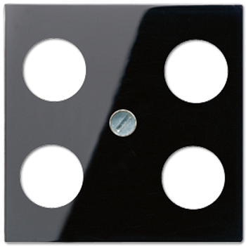 JUNG Крышка для SAT-TV-розетки с 4-мя гнездами черный A561-4SAT1SW