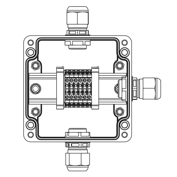 DKC TBE-P-03-(6xCBC.2)-1xPABMP(A)-1xPABMP(C)-1xPABMP(D)1Ex e IIC Т5 Gb / Ex tb IIIC T95°C Db IP66