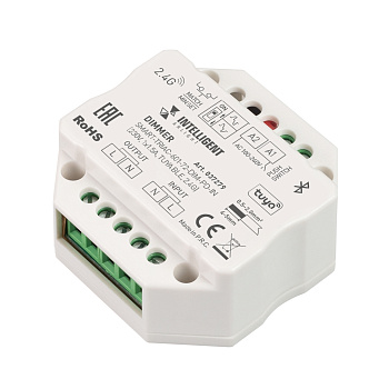 Arlight INTELLIGENT ARLIGHT Диммер SMART-TRIAC-601-72-DIM-PD-IN (230V, 1x1.5A, TUYA BLE, 2.4G) (IARL, IP20 Пластик, 5 лет) 037279