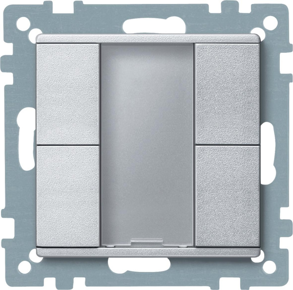 Купить SE Merten KNX SM Алюминий Сенсор 2-кнопочный Plus MTN627660