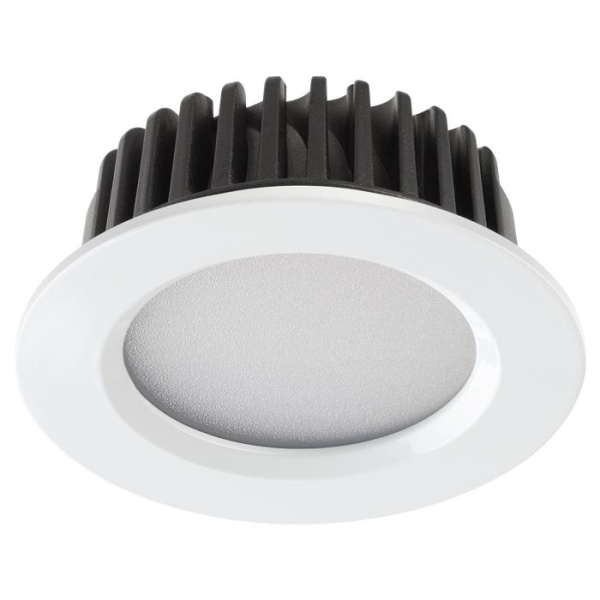 Novotech 357907 NT19 158 белый Встраиваемый светильник IP44 LED 4000K 10W 100-265V DRUM