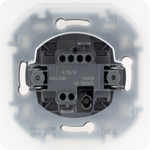 Купить Legrand INSPIRIA Антрацит Переключатель IP44 10 AX - 250 В 673673