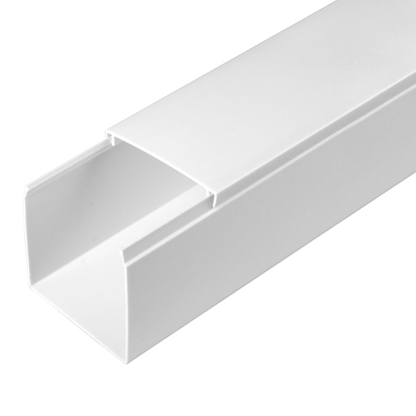 Промрукав Кабель-канал белый 2-й замок в п/э 60х60 (12 м/уп) PR03.0056