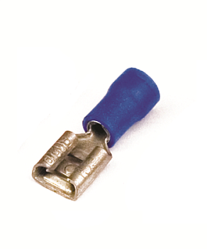 DKC Наконечник плоский с изолир.фланцем (розетка) 1,5-2,5 кв.мм 4,8х0,5 мм (РПИ-М)