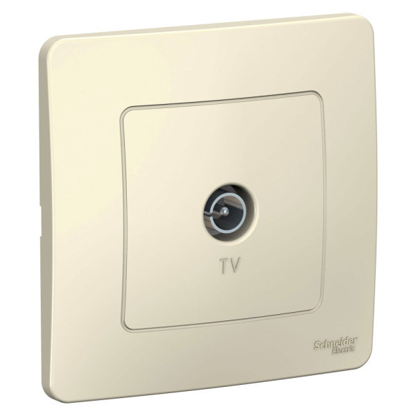 Systeme Electric Blanca внутр Молочная Розетка TV