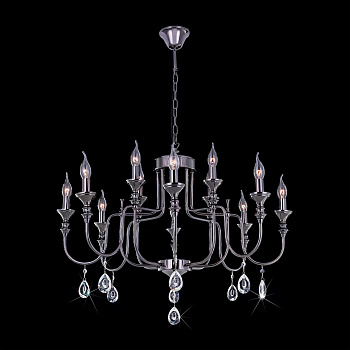 Citilux CL437224 Рига Черн.Хром Светильник Люстра