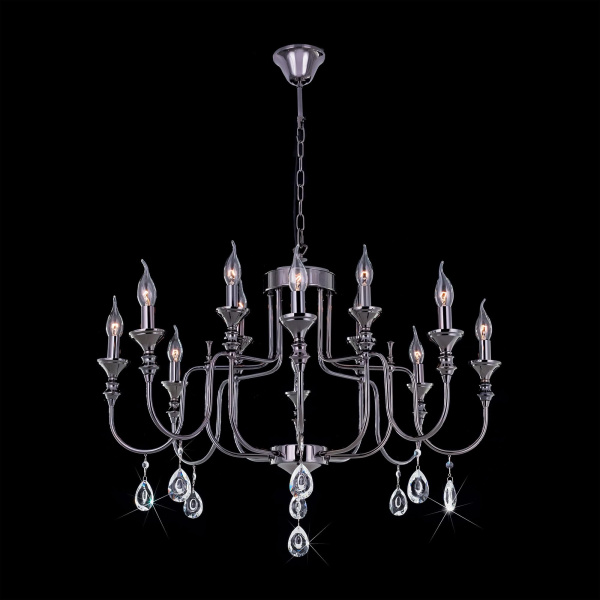 Citilux CL437224 Рига Черн.Хром Светильник Люстра