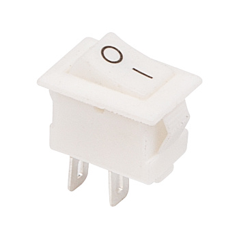 Выключатель клавишный 250V 3А (2с) ON-OFF белый Micro Rexant 36-2012