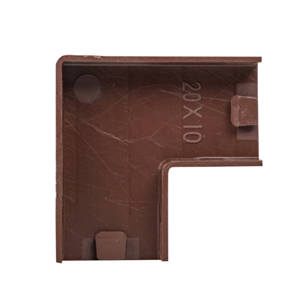 Купить EKF PROxima Поворот 90 гр. (20х10) (4 шт) Plast под темное дерево