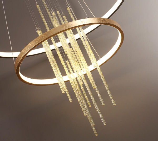 Купить Odeon Light 3901/63L ODL20 23 золотистый/стекло/металл Подвесной светильник LED 4000K 63W 220V MONICA